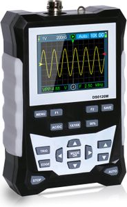 KKmoon DS0120M 320x240 2,4-calowy kolorowy ekran TFT Oscyloskop cyfrowy Szerokość pasma 120MHz Częstotliwość próbkowania 500MSa/s Profesjonalne narzędzie z podświetleniem Przechowywanie kształtów fal