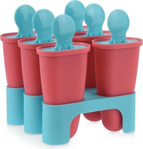 Vynikajúce domáce potreby Formy na ľad 6 Ice Pop Makers Ice Cream Holder Water Ice 6 kusov BPA Free