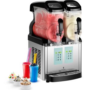 Royal Catering Slush-Maschine - 2 x 6 Liter - -20 °C Mindesttemperatur - Ice-Cream-Funktion