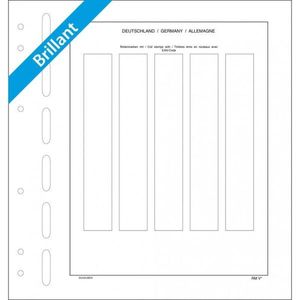 Schaubek 643RMV-1-5 Rollenmarken Deutschland (nassklebend) 5 Folienstreifen je 27,5  x 172 mm