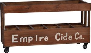 MiaMöbel Kiste 90x49x31 cm Landhausstil Massivholz Recycletes Holz Haselnuss