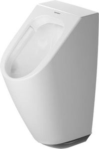 Duravit Elektronik-Urinal RIMLESS ME by Starck 0,5 l, Abgang waagerecht, Netzanschluss, mit Fliege HygieneGlaze weiß