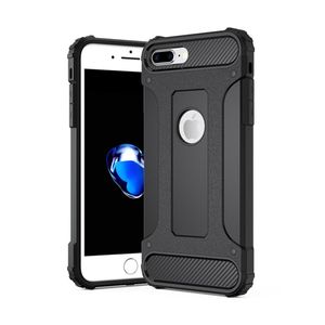 H-basics Handyhülle für IPhone 8 Plus - Schutzhülle, Armor Hülle, Outdoor Hülle, Kameraschutz, Stoßfest, Staubschutz, Farbe:Schwarz