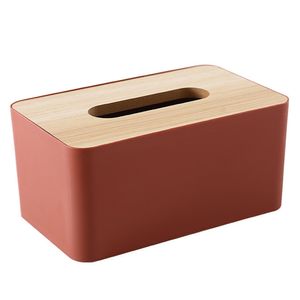 Tissue-Box-Halter-Abdeckung, rechteckige Papierhalter-Boxen, abnehmbarer Kosmetiktuch-Box-Halter für Badezimmer-Waschtisch, Arbeitsplatte, Schlafzimmer-Kommode, Nachttisch, Schreibtisch, Pink