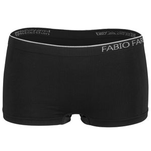 6er Set sportliche Damen Boxer Fabio Farini Design seamless Pantys, Größe:XL, Farbe:Schwarz Set
