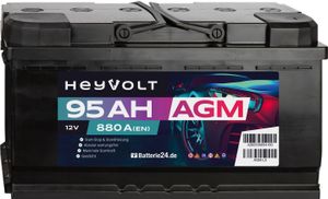 HeyVolt AGM Autobatterie 12V 95Ah HeyVolt AGM Autobatterie 12V 95Ah