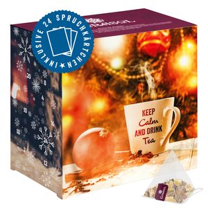 Corasol Tee & Sprüche Adventskalender mit 24 Premium Tees & Spruchkärtchen (89 g)