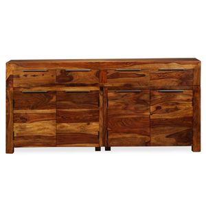 vidaXL Sideboard Massivholz Akazie 160x35x75 cm