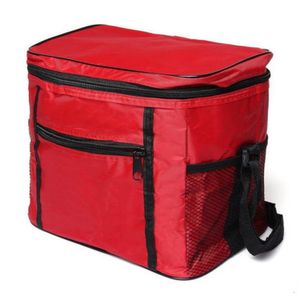 Kühltasche Faltbar, Picknicktasche Kühltasche Thermotasche Klein Lunch Kühltasche Eistasche Lunch Tasche Kühlbox 10L für Picknick (Rot)