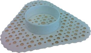 SET - EcoBug® Kunststoff Urinalmatte weiß inkl. Extra strong EcoBug Urinal cap