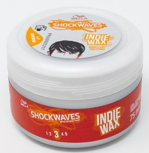 Wella Shockwaves Indie Hair Wax Haarwachs modelliert und formt Natürlich aussehender Glanz 75 ml