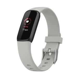 Strap-it Fitbit Luxe Silikonarmband (Grau) - Große: M/L