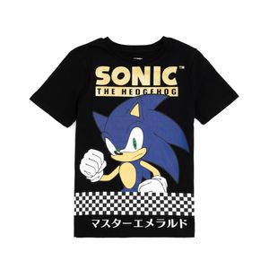 Sonic The Hedgehog - T-Shirt für Jungen NS7170 (134) (Schwarz)