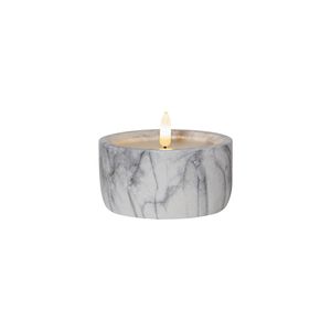 Star LED-Kerze 'Flamme Marble', Marmoroptik