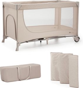 Kinderkraft JOY 2-in-1 Reisebett - Zusammenklappbar in 5 Sekunden - Seitlicher Reißverschluss - Mit Tragetasche - Leicht und Robust - Beige Kinderkraft JOY 2-in-1 Reisebett - Zusammenklappbar in 5 Sekunden - Seitlicher Reißverschluss - Mit Tragetasche - Leicht und Robust - Beige