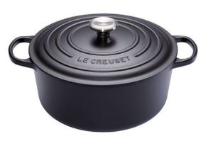 Le Creuset Signature Bräter rund 28 cm schwarz