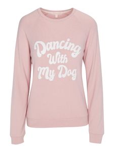 PJ Salvage schlaf-oberteil pyjama-oberteil top pyjama Let's Dance pink M (Damen)