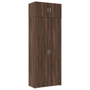 vidaXL Dubová vysoká skriňa 80x42,5x225 cm materiál na báze dreva