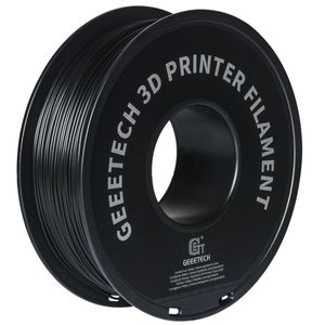 GEEETECH Filament PLA 1.75mm, 3D Drucker PLA Filament 1kg Spule, Schwarz