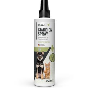 REAVET Giardien Umgebungsspray für Hunde 250ml – Hygiene Spray, Desinfektion Oberflächen und Umgebung, Ungeziefer Spray, Umgebungsspray Abwehr