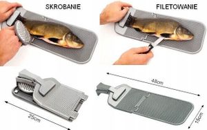 Deska do filetowania Deska do krojenia ryb Plastikowa deska do krojenia 48 cm Skaler do ryb