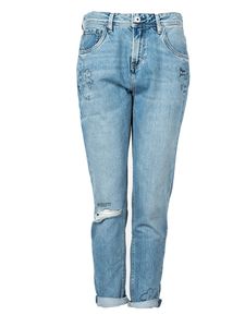 Pepe Jeans Jeans "Mom Carrot" -  PL204138R | Mom Carrot Violet Scribble - Blau-  Größe: 34(EU)