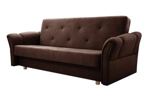 Sofa mit Schlaffunktion Schlafsofa Sofabett 3-Sitzer 220 × 89 × 93 cm cm Couch DL-Klapp-System MAGDA - VENA 13