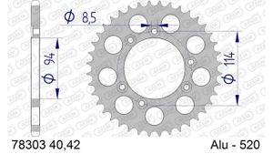 AFAM Aluminiumritzel hinten 78303 - 520