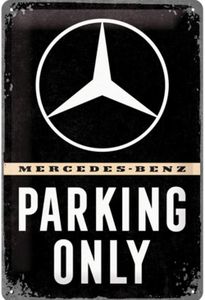 Nostalgic-Art - Metalowa tabliczka 20 x 30 cm - Mercedes-Benz - Parking Only