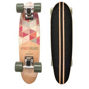 Meteor Skateboard, Cruiser Summer Triangles - Hochwertiges Skateboard für urbanes Fahren