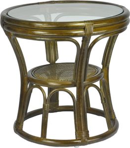 RattaNeo Coral s216 Couchtisch Olive Rattan Natur