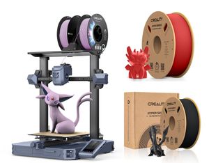 Creality 3D CR-10 SE 3D Drucker+2kg Creality Hochgeschwindigkeits PLA Filament (Schwarz+Rot)