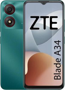 ZTE Blade A34, 16,8 cm (6.6"), 720 x 1612 px, 8 GB, 64 GB, 8 MP, Zielony