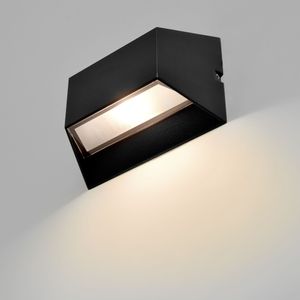 MODERNE LED Außenleuchte Außenwandleuchte IP54 schwarz 6W Wandlampe Wandleuchte up&down Außenlampe Lampe 1307B wandaußenleuchte