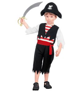 Piratenkostüm für Kinder - Piratenverkleidung  - Piraten Kostüm ab 2 Jahren Gr. 104 cm