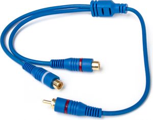 Cinch Kabel Verteiler Splitter Y-Adapter 1 Stecker 2 Buchsen