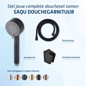 Saqu Handbrausehalter – Mattschwarz – Duschkopfhalterung
