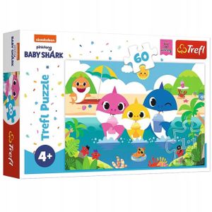 TREFL Puzzle Baby Shark s rodinou na dovolené 60 dílků