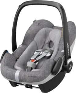 Maxi-Cosi Pebble Plus i-Size Babyschale, Gruppe 0+ Autositz für Babys, inkl. Sitzverkleinerer, nutzbar ab der Geburt bis ca. 12 Monate (0-13 kg / 45-75 cm), Nomad Grey, Grau