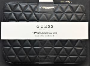Guess Quilted Laptoptasche 13 - Schwarz