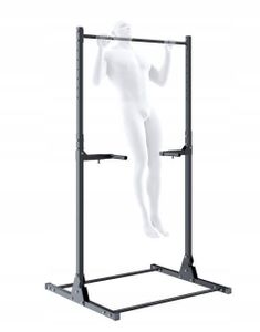 QLS Klimmzugstange Dipstation Verstellbar Kraftstation Training Freistehend Fit 6816