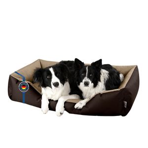 Pelíšek pro psy LUPI pratelný,(XXL) cca 120x85x23cm,MELANGE (hnědý/béžový)