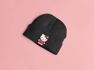 New Top Kinder Wintermützen Hello Kitty Süße Katzen Mütze Kids beanie winter warm