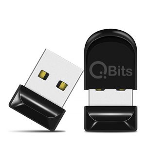 64GB USB 2.0 Stick Flash USB Drive Aluminium Super Mini Autoradio USB Flashdrive Farbe: Schwarz