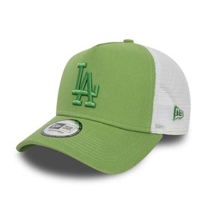 New Era Adjustable Trucker Cap - Los Angeles Dodgers lime