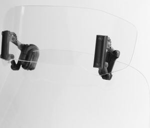 Mocowanie spojlera MRA Vario VSA-TYP A 30/19 cm, przezroczyste, z zaciskiem