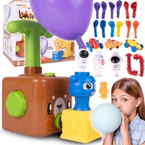 Malplay Ballon-Werfer Aerodynamisches Auto + Pumpe | Autorennen für Kinder ab 3 Jahren