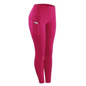 Damen Hip Lift Stretch Yogahose Hohe Taille Workout Sporthose Jogginghose,Farbe:Rosa,Größe:M