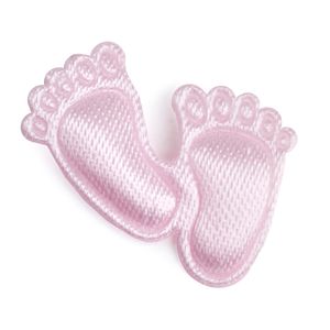 150 Babyfüße 2cm Füße Baby Satin Tischdeko Streuteile Taufe Geburt Babyshower, Farbe:rosa