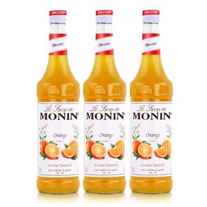 Monin Sirup Orange 700ml - Cocktails Milchshakes Kaffeesirup (3er Pack)